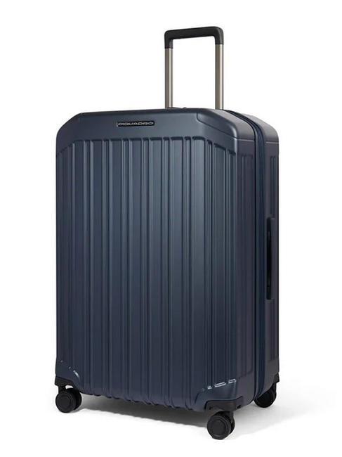 PIQUADRO PQ-LIGHT  Large, expandable trolley blue - Rigid Trolley Cases