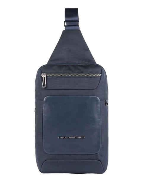 PIQUADRO MACBETH Shoulder backpack for iPad® blue - Over-the-shoulder Bags for Men
