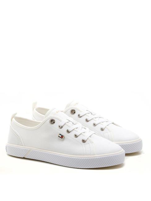 TOMMY HILFIGER VULCANIZED CANVAS Canvas sneakers white - Women’s shoes