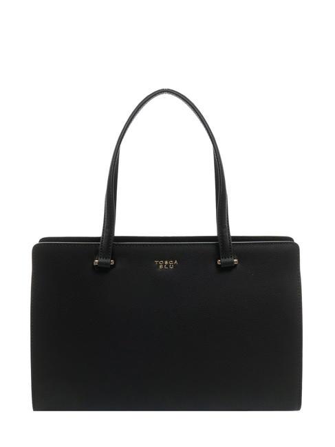 TOSCA BLU GARDENIA Leather shopping bag Black - Women’s Bags