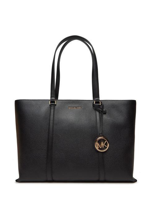 MICHEAL KORS TEMPLE Shoulder leather tote bag black - Women’s Bags