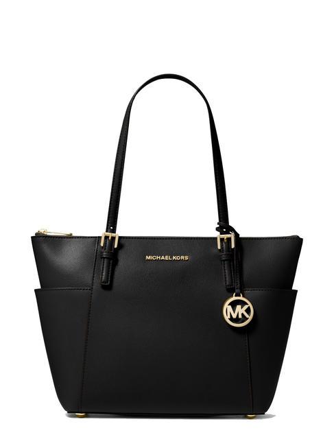 MICHEAL KORS JET SET Shoulder leather tote bag black - Women’s Bags
