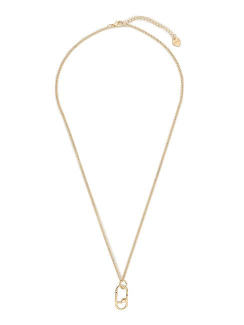 LIUJO LOGO Necklace with charm gold rose - Necklaces