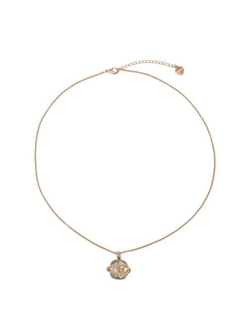 LIUJO CRYSTAL Necklace with charm gold rose - Necklaces