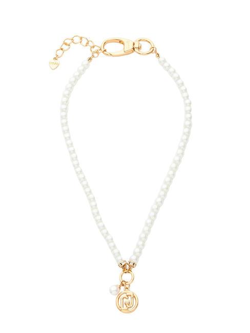 LIUJO PEARL Necklace with charm gold rose - Necklaces