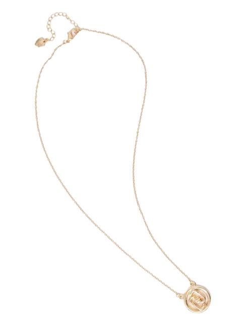 LIUJO ROUND LOGO Necklace gold rose - Necklaces