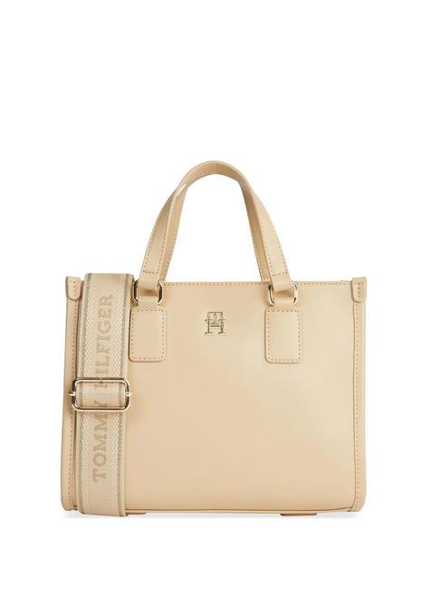 TOMMY HILFIGER TH MONOTYPE Small hand bag, with shoulder strap harvest wheat - Women’s Bags