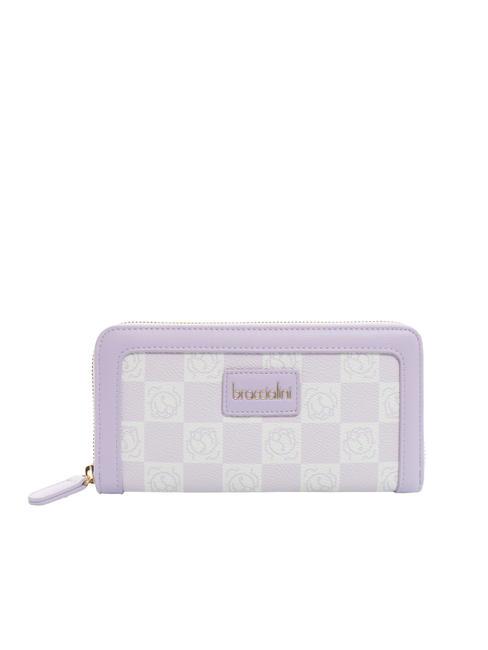 BRACCIALINI MONOGRAM Large zip around wallet lilac - Women’s Wallets