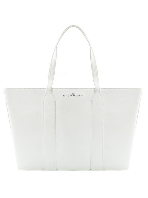 JOHN RICHMOND BONNIS Heart charm shopping bag off-white / black - Women’s Bags