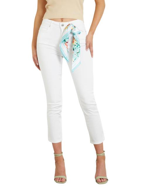 GUESS 1981 CAPRI Skinny jeans with scarf purwhite - Jeans