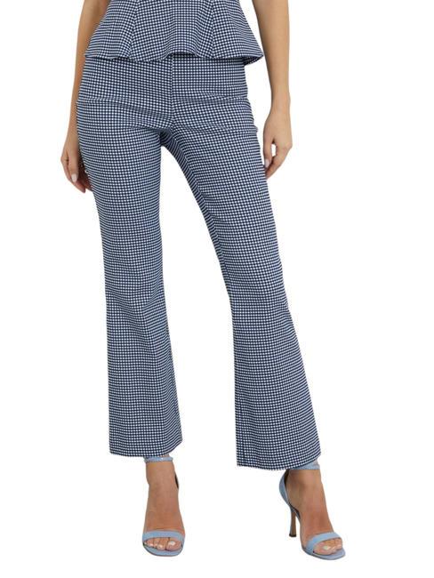 GUESS NEW ORNELLA Stretch trousers blue cave and white - Women's Pants