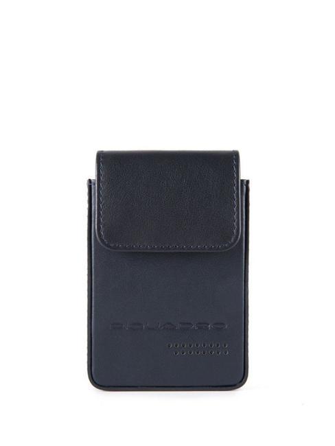 PIQUADRO URBAN Leather card holder blue - Men’s Wallets
