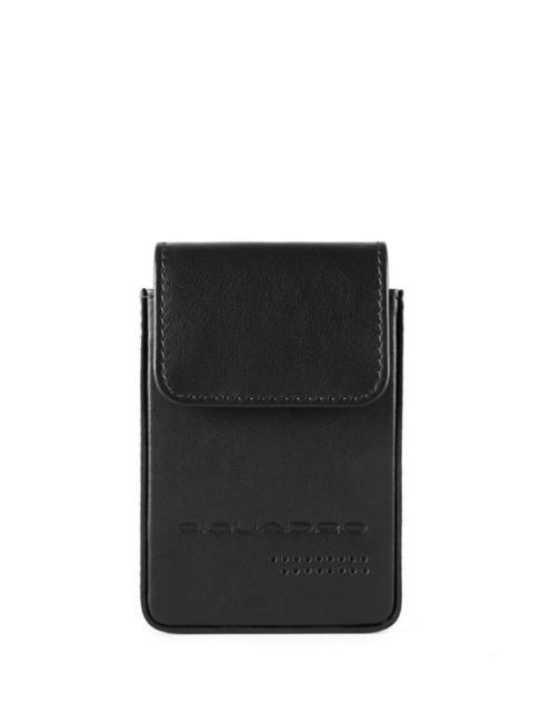 PIQUADRO URBAN Leather card holder Black - Men’s Wallets