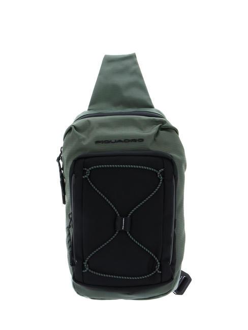 PIQUADRO MICK Shoulder tablet holder green Black - Laptop backpacks