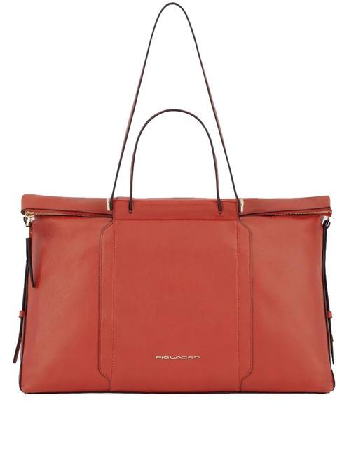 PIQUADRO CIRCLE  15.6" laptop bag, in leather leather 3 - Work Briefcases
