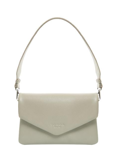 TOSCA BLU MAGNOLIA Leather shoulder bag with flap NATURAL - Women’s Bags