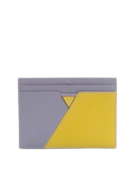 GUESS TRIANGLE LOGO Large flat card holder lilac multi - Women’s Wallets