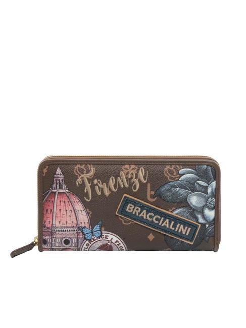 BRACCIALINI CARTOLINE FIRENZE Large zip around wallet multi - Women’s Wallets