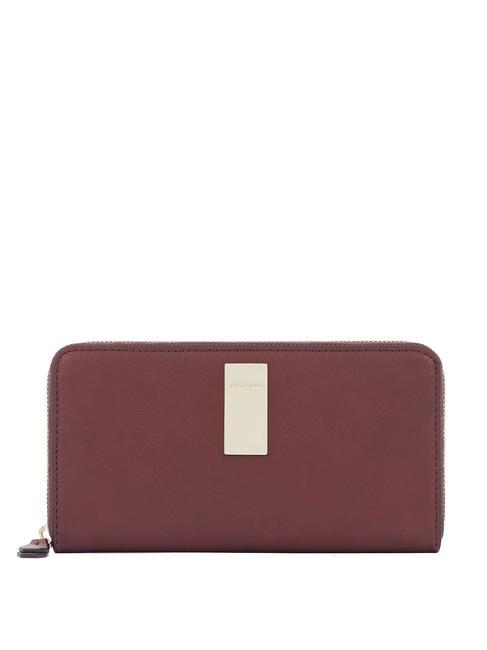 PIQUADRO DAFNE Zip around wallet bordeaux - Over-the-shoulder Bags for Men