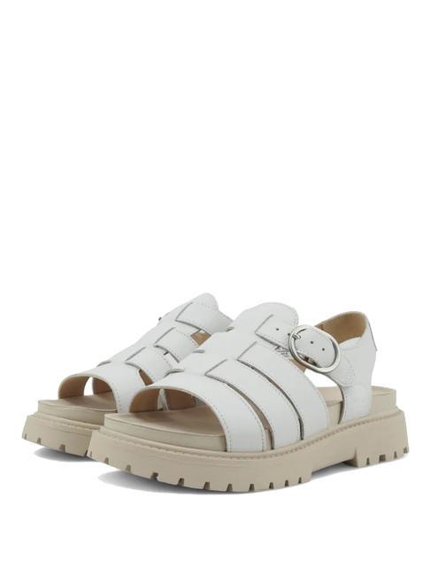 TIMBERLAND CLAIREMONT WAY Buckle sandals white full grain - Women’s shoes