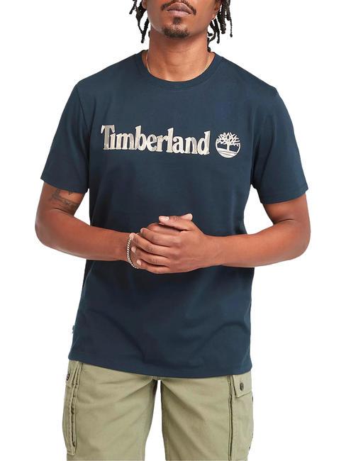 TIMBERLAND KENNEBEC RIVER TREE LOGO  Cotton T-Shirt dark sapphire - T-shirt