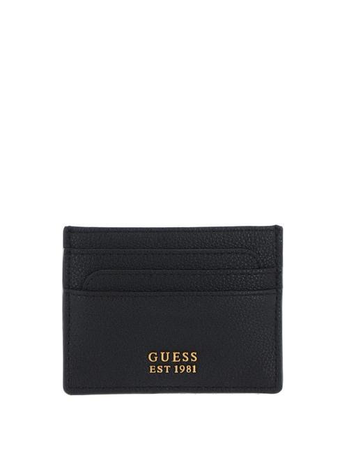 GUESS COSETTE  Flat card holder BLACK - Women’s Wallets