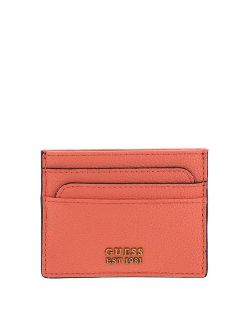 GUESS COSETTE  Flat card holder orange - Women’s Wallets