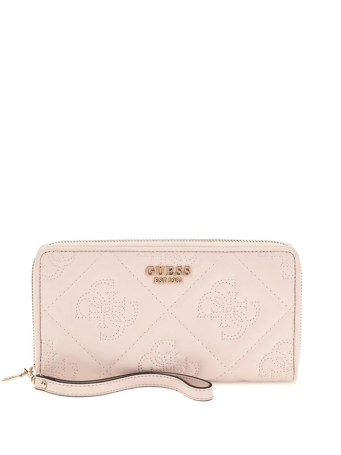 Guess Marieke Organizer Wallet Light Beige Logo Buy At Outlet Prices