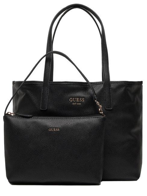 GUESS VIKKY LL  2 in 1 tote bag BLACK - Women’s Bags