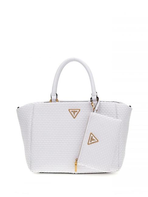 GUESS ETEL Hand shopper, with shoulder strap white - Women’s Bags