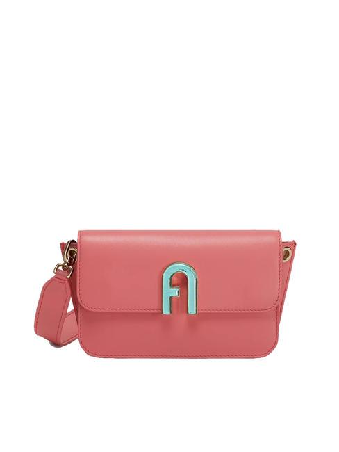 FURLA GEMMA Roma calf leather shoulder bag water lily - Women’s Bags