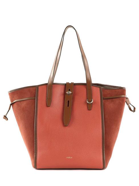 FURLA NET Large tote bag cinnamon tones - Women’s Bags