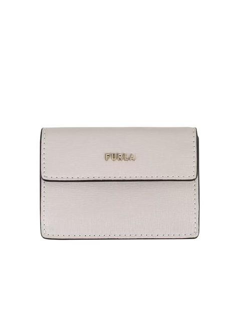 FURLA BABYLON Leather wallet with coin purse pearl / frangipani - Women’s Wallets