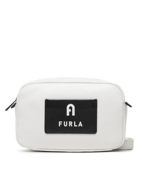 FURLA IRIS Shoulder camera bag talc / black - Women’s Bags