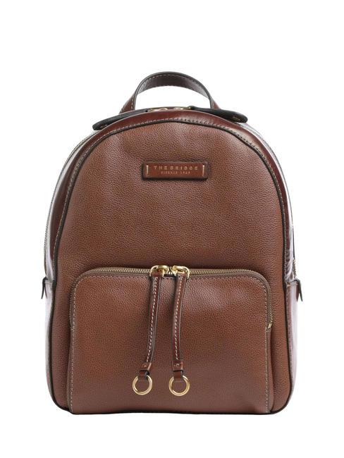 THE BRIDGE CARLOTTA  Leather backpack BROWN - Women’s Bags