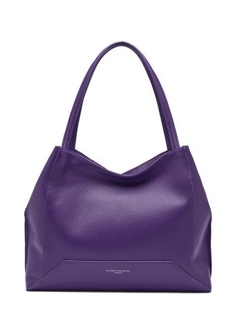 GIANNI CHIARINI LUDOVICA Leather shopping bag iris - Women’s Bags