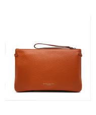 GIANNI CHIARINI HERMY Hammered leather clutch bag - Women&rsquo;s Bags