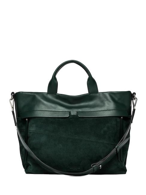 GIANNI CHIARINI DUNA Leather handbag with shoulder strap deep green - Women’s Bags