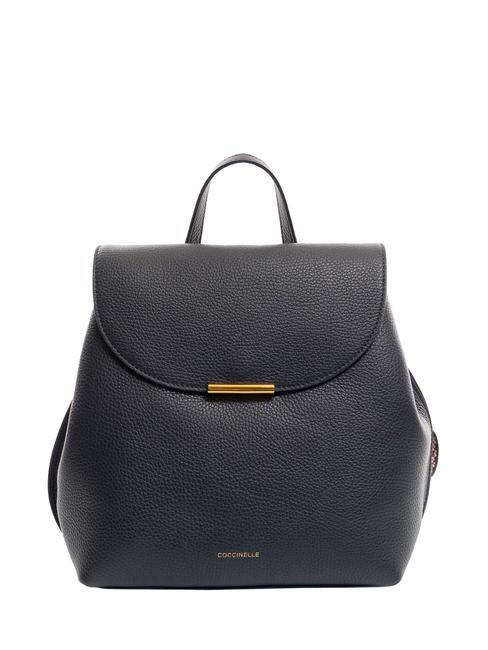 COCCINELLE PRIMROSE Hammered leather backpack midnight blue - Women’s Bags