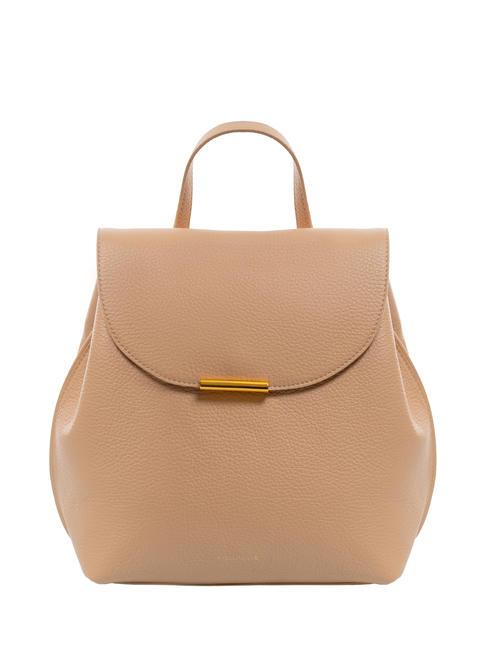 COCCINELLE PRIMROSE Hammered leather backpack toasted - Women’s Bags