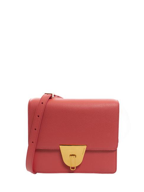 COCCINELLE NICO Small leather shoulder bag cranberries - Women’s Bags