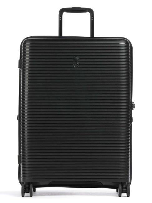 ECHOLAC FORZA Medium expandable trolley black - Rigid Trolley Cases