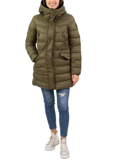 DEKKER CHALA NY Long duvet dark olive - Women's down jackets