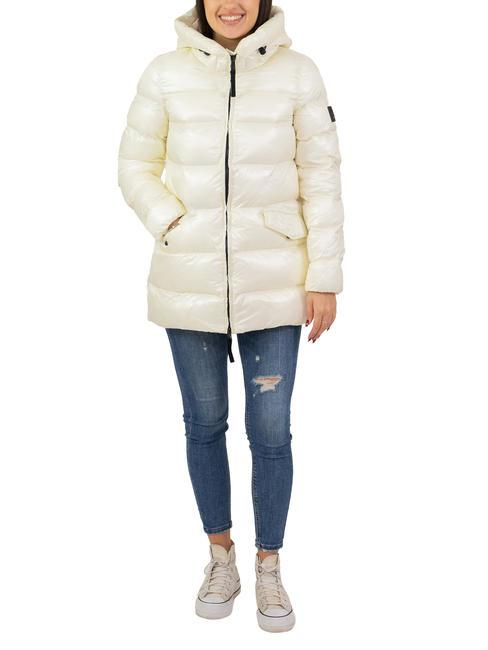 DEKKER LENINA NLK Short glossy down jacket cream - jute - Women's down jackets