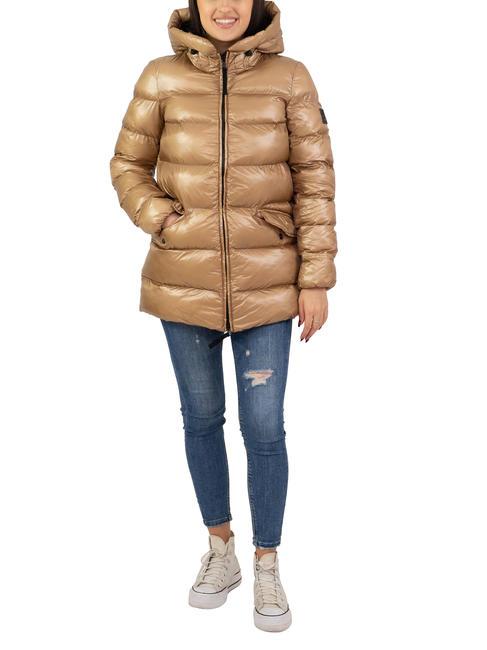 DEKKER LENINA NLK Short glossy down jacket gianduia - bitter chocolate - Women's down jackets