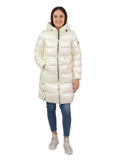 DEKKER ANODICT NIK Long quilted duvet cream - jute - Women's down jackets