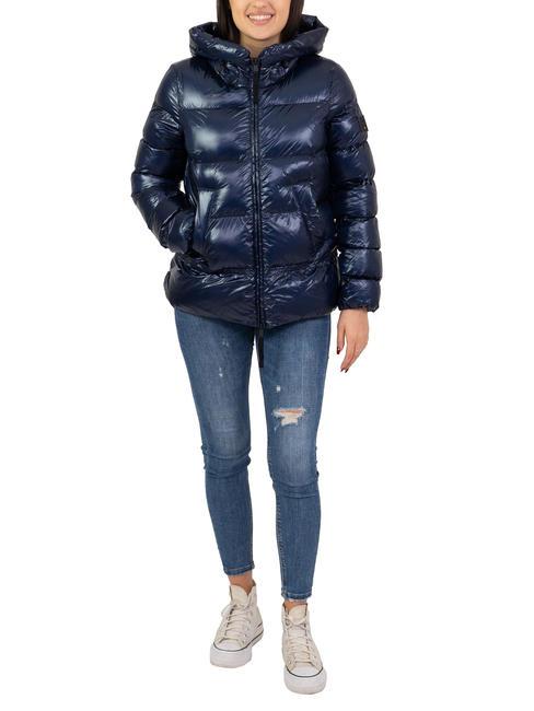 DEKKER MARTFLY NIK Short quilted down jacket graphite blue - beige - Women's down jackets