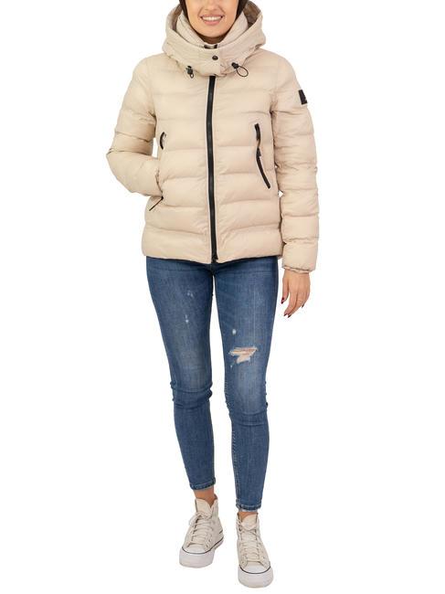 DEKKER NISTON NY Short down jacket with hood jute - Women's down jackets