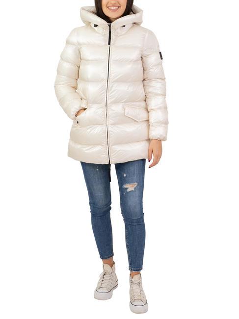 DEKKER LENINA NLK Short glossy down jacket lime - biscuit - Women's down jackets