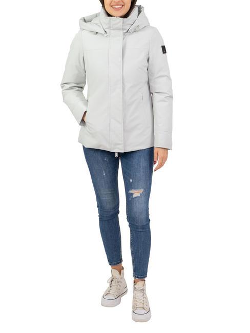 DEKKER CAUDRON NEA Twill jacket with hood pearl - Women's down jackets